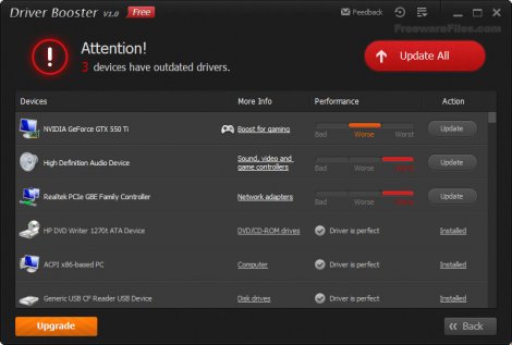 Скриншот Driver Booster Free